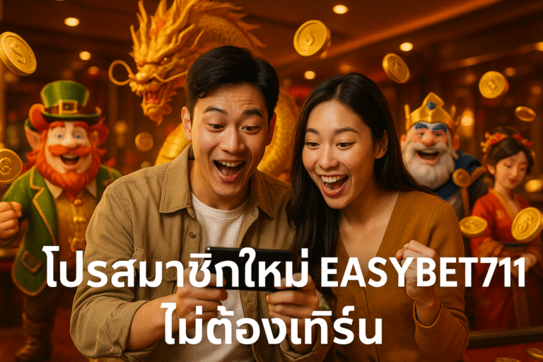 โปรสมาชิกใหม่ EASYBET711 ไม่ต้องเทิร์น