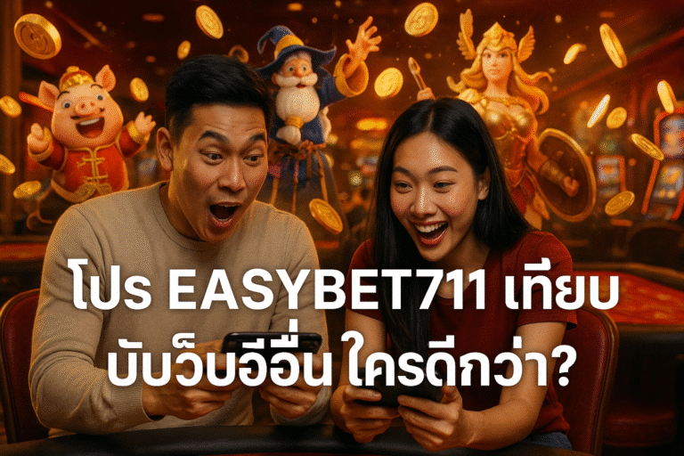 โปร EASYBET711 เทียบกับเว็บอื่น ใครดีกว่า?